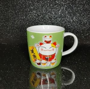 Maneki-neko Ceramic Mug.